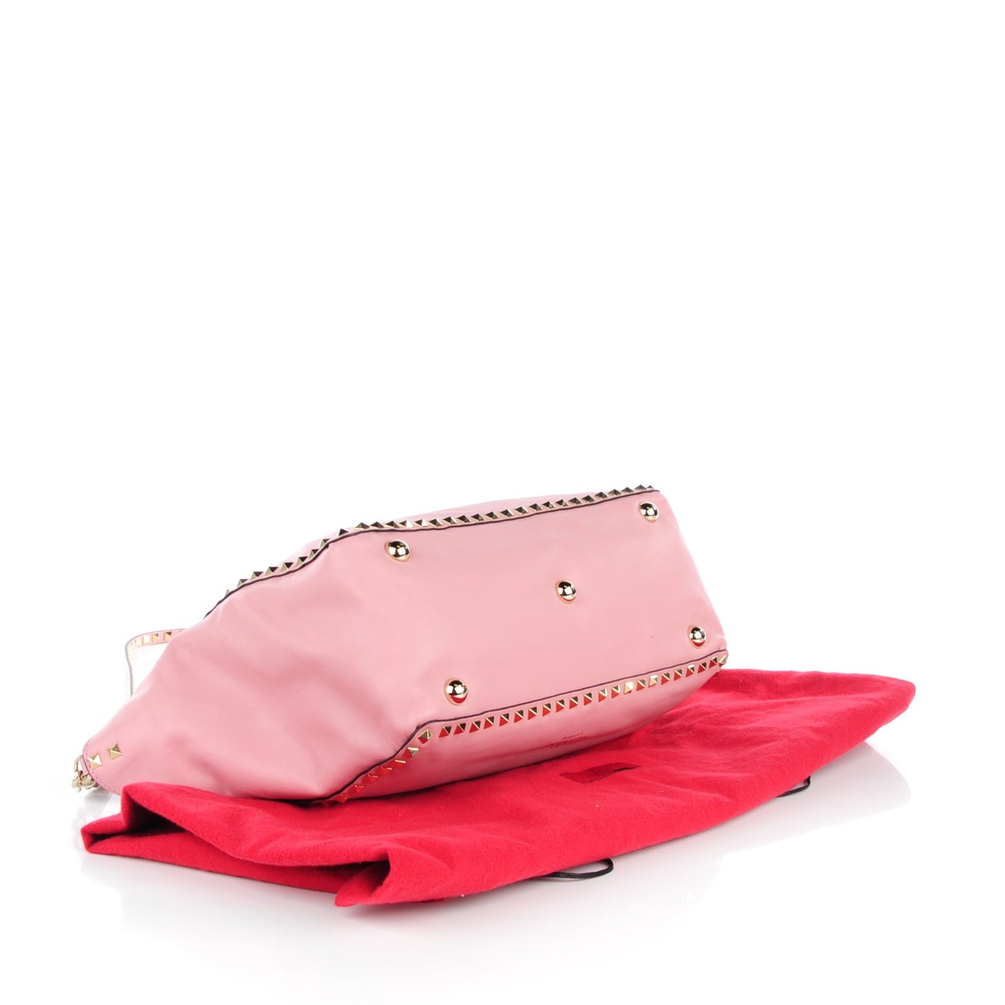 Vitello Medium Rockstud Tote Pop Gardenia