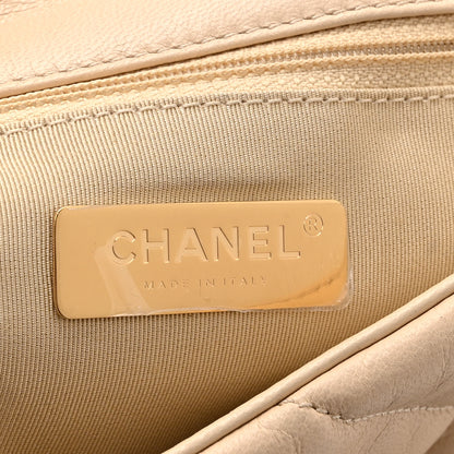 Chanel Lambskin Quilted Medium Chanel 19 Flap Light Beige 6 of 10
