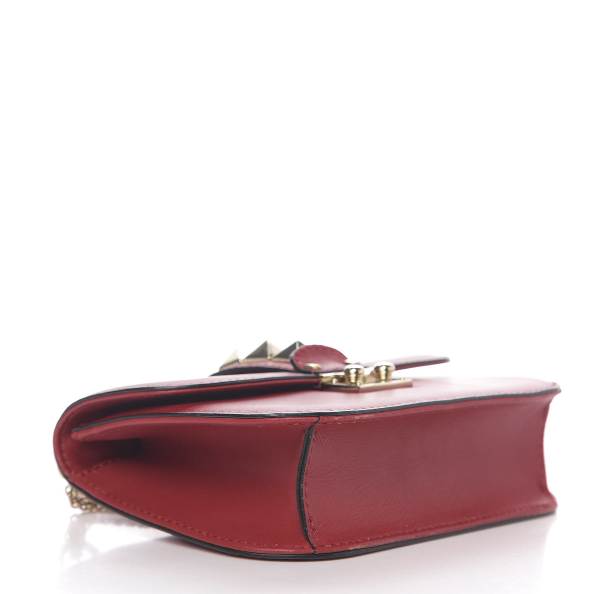 Valentino Garavani Vitello Small Glam Lock Rockstud Flap Red 3 of 8