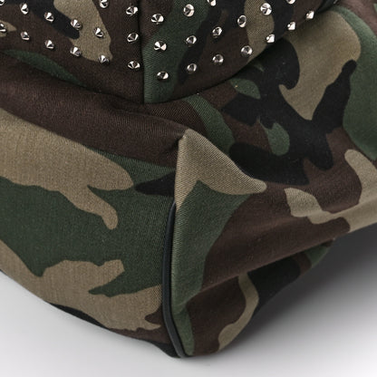 Saint Laurent Canvas Camouflage Studded Hunting Backpack Green Black Brown 8 of 8