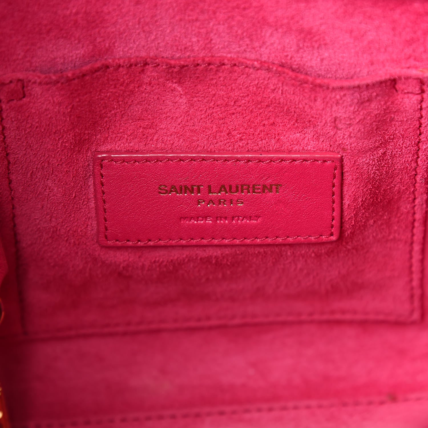 Saint Laurent Calfskin Nano Sac De Jour Lipstick Fuchsia 6 of 13