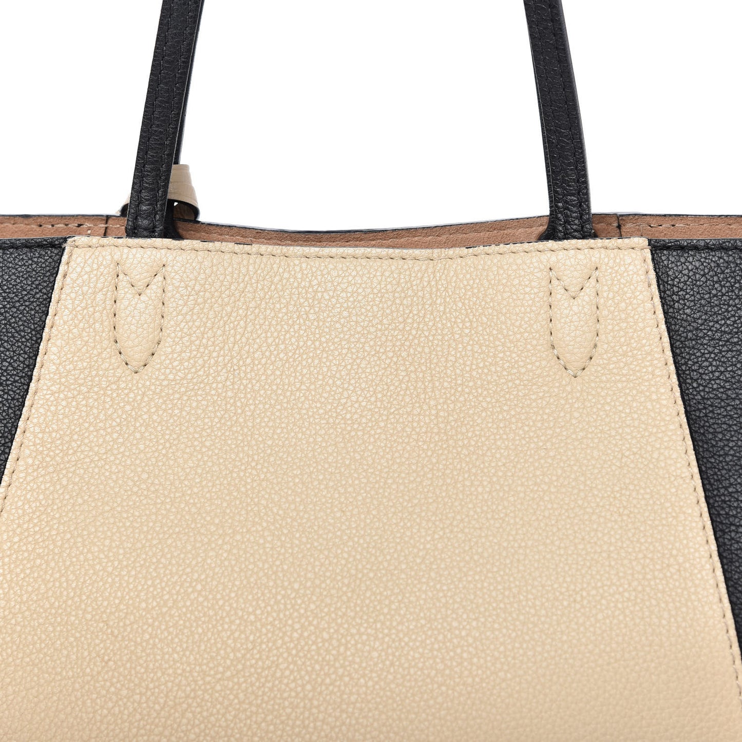 Calfskin Lockme Cabas Vanille Black