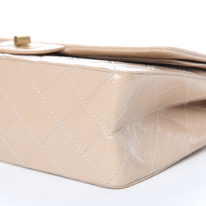 Chanel Distressed Patent Calfskin Quilted 2.55 Reissue 227 Flap Beige 9 of 11