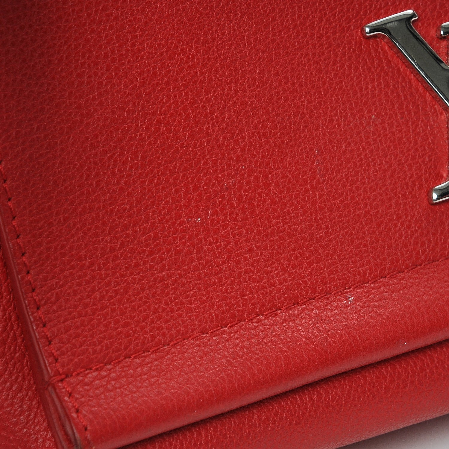 Louis Vuitton Calfskin Lockme II Chain Bag BB Rubis 9 of 11