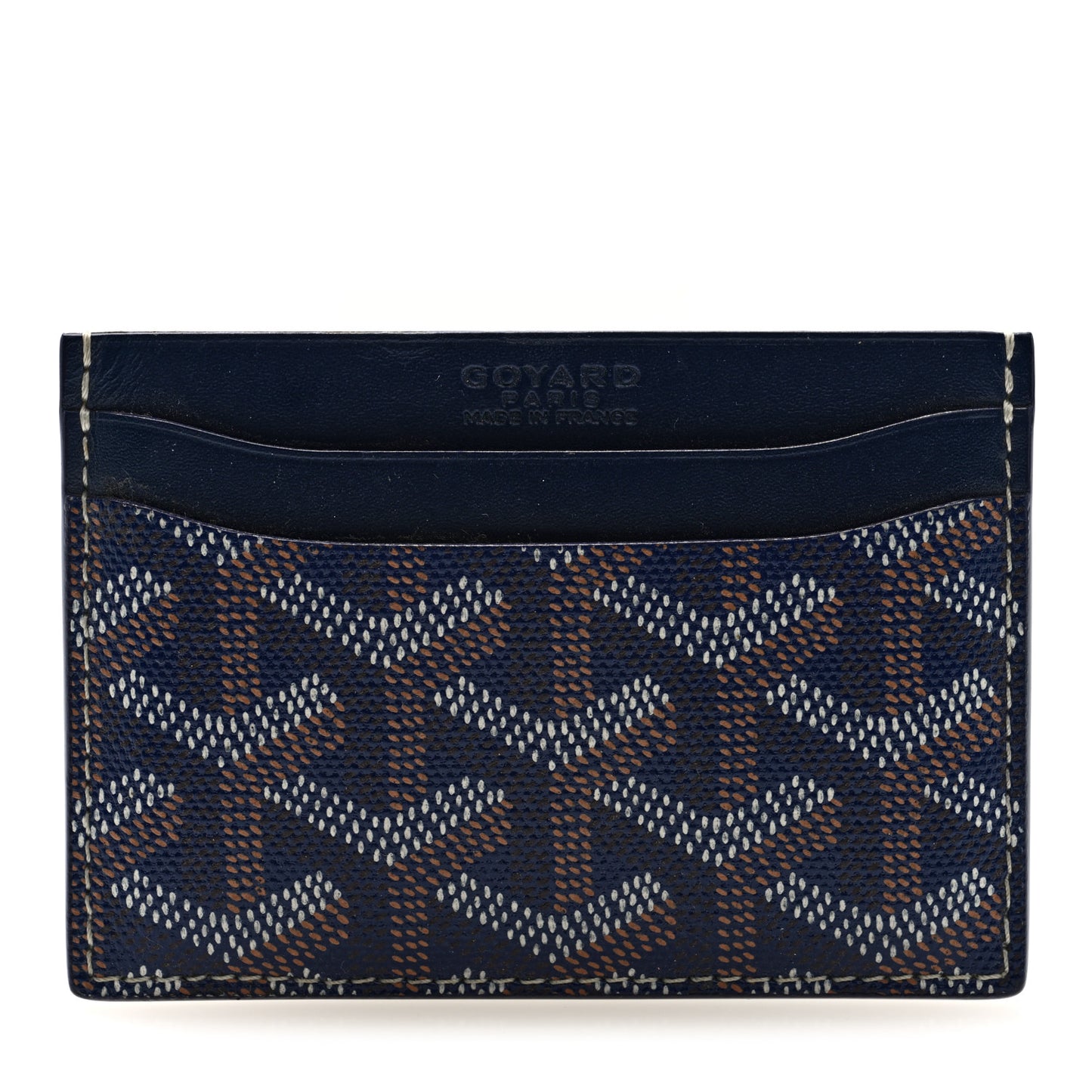 Goyardine Saint Sulpice Card Holder Navy