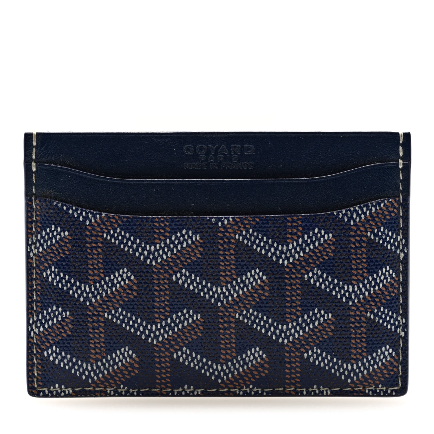 Goyard Goyardine Saint Sulpice Card Holder Navy 1 of 6