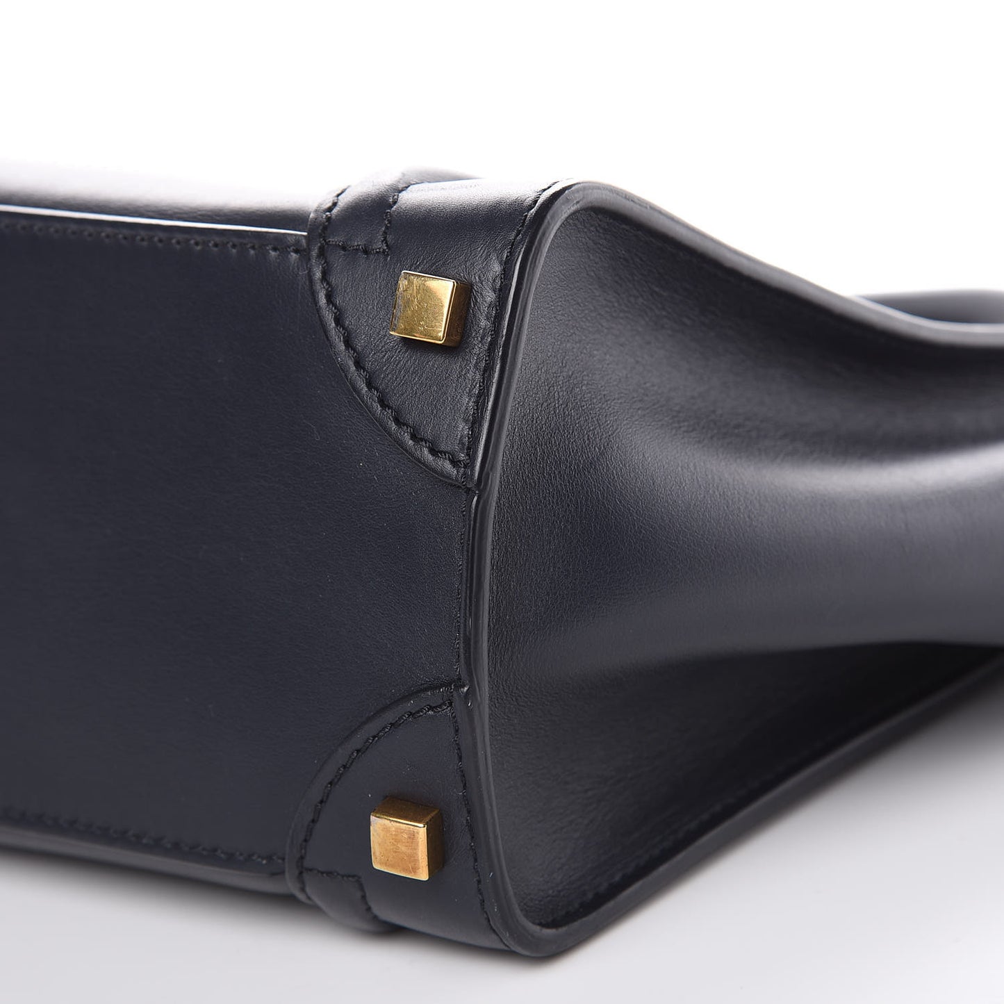 Smooth Calfskin Micro Luggage Navy Blue