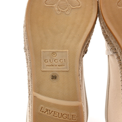 Gucci Canvas Logo Espadrilles 39 Greggio White 6 of 8