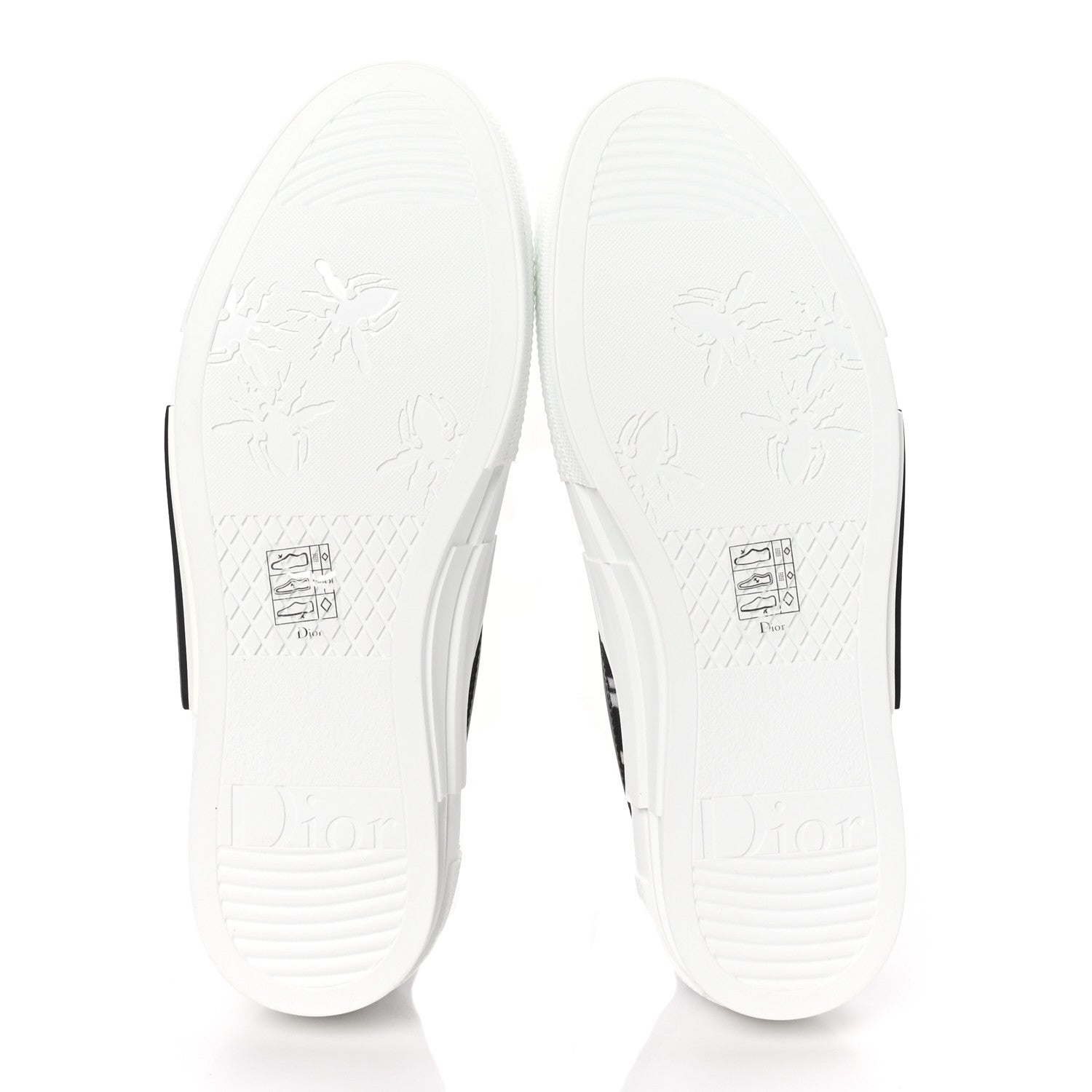 Christian Dior Technical Canvas Mesh Half Oblique Printed Mens B23 Low Top Sneakers 40 Black White 5 of 8