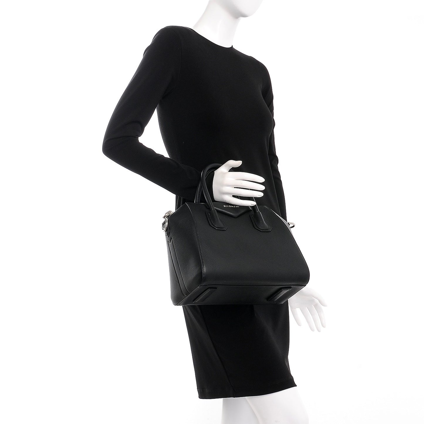 Sugar Goatskin Small Antigona Black