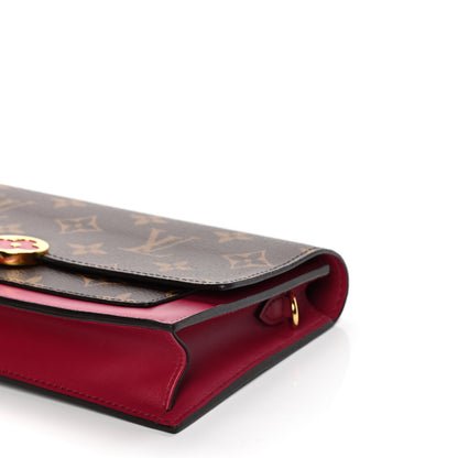Louis Vuitton Monogram Flore Chain Wallet Fuchsia 8 of 11
