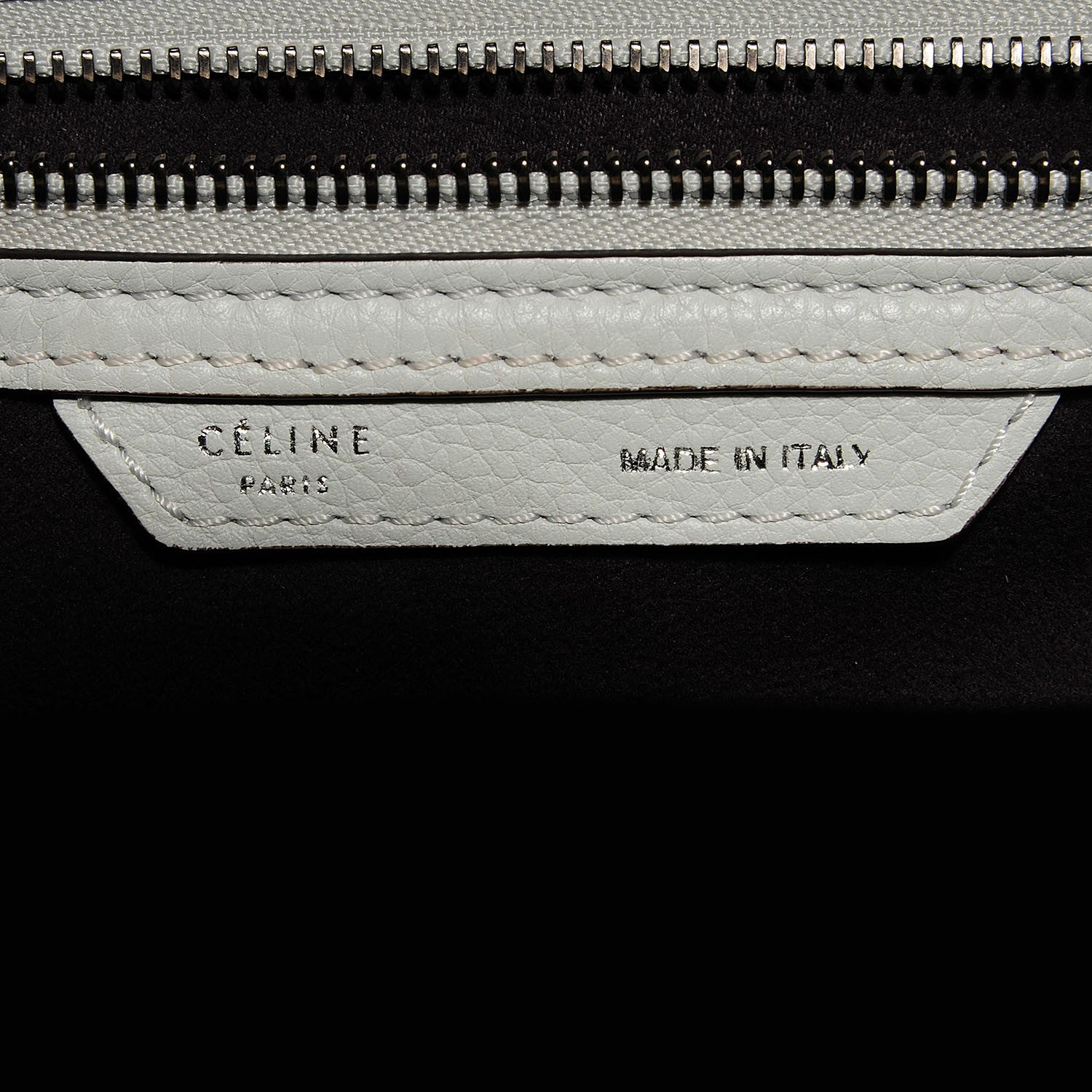 Celine Drummed Calfskin Mini Luggage Lune 6 of 8