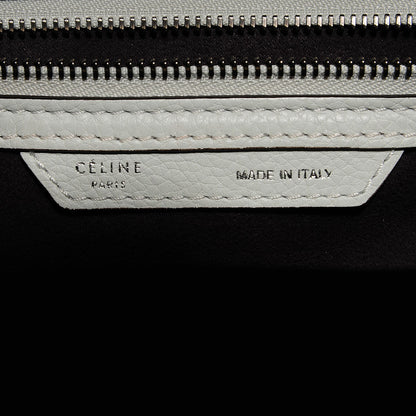 Celine Drummed Calfskin Mini Luggage Lune 6 of 8