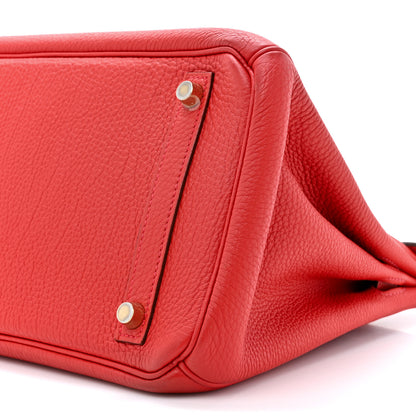 Hermes Togo BIRKIN 30 Rouge Casaque 9 of 21