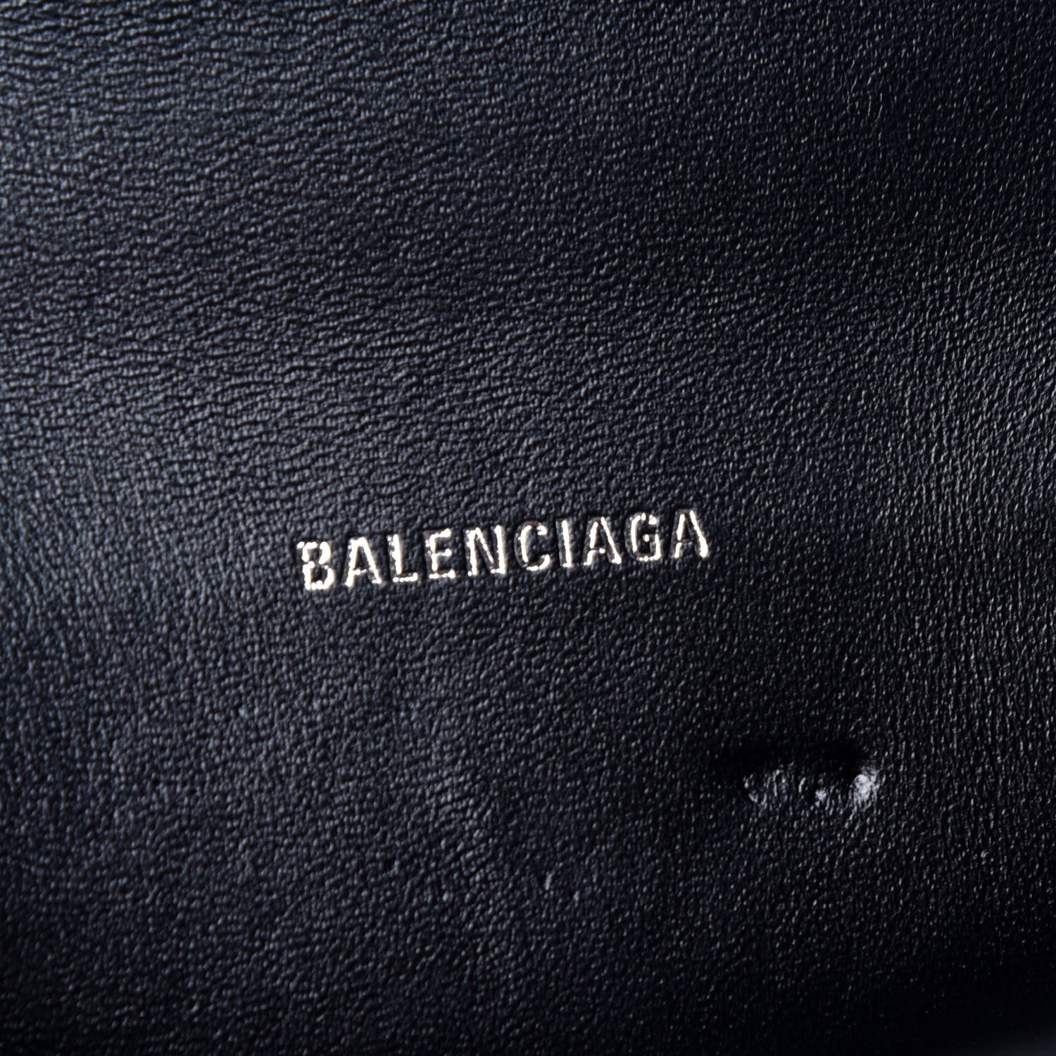 Balenciaga Smooth Calfskin Graffiti Hourglass Top Handle Bag XS Black White 10 of 11