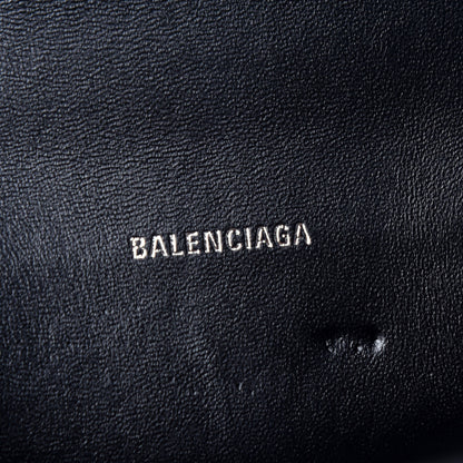 Balenciaga Smooth Calfskin Graffiti Hourglass Top Handle Bag XS Black White 10 of 11