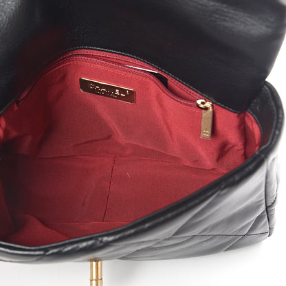 Chanel Lambskin Quilted Medium 19 Flap Black 5 of 11
