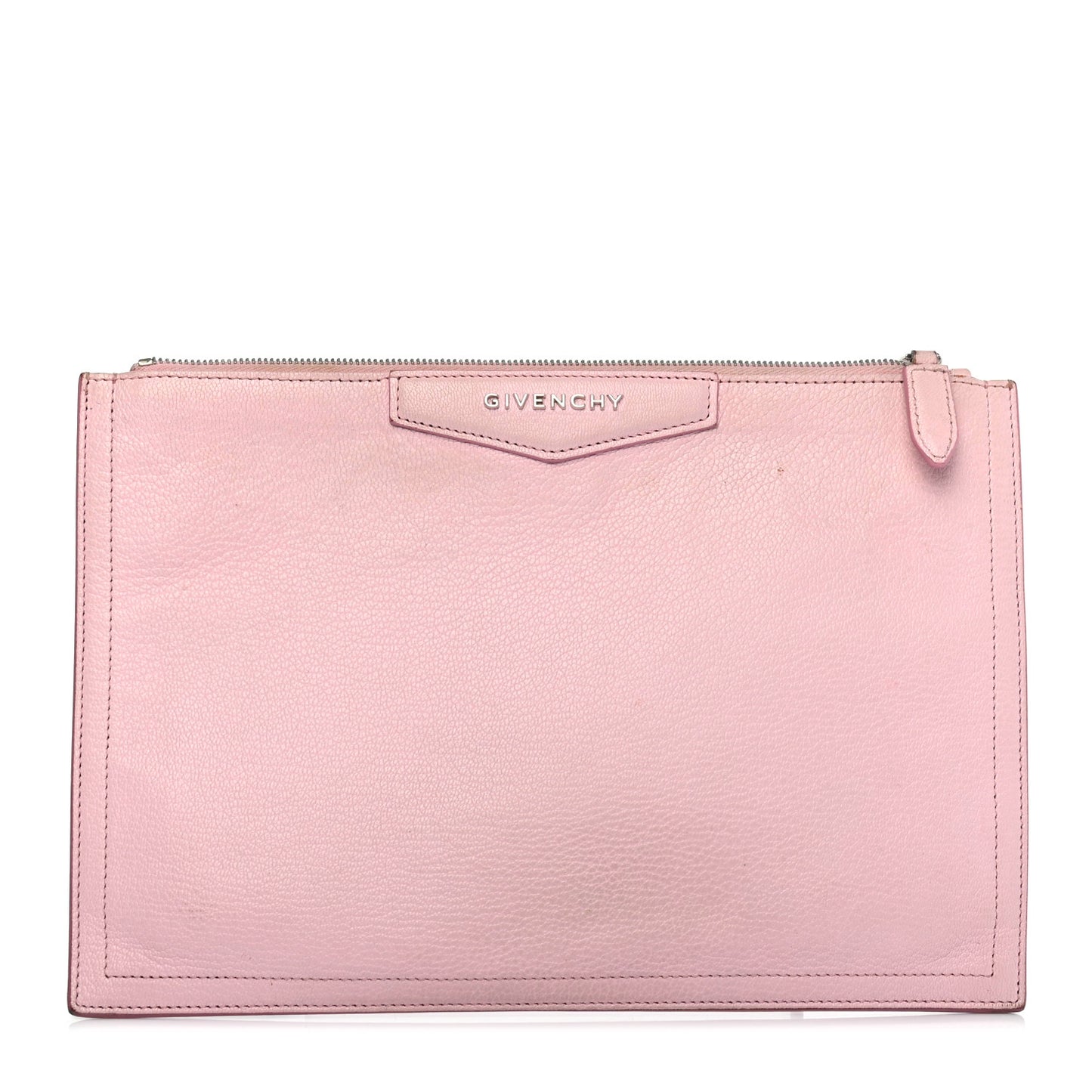 Sugar Goatskin Medium Antigona Pouch Bright Pink