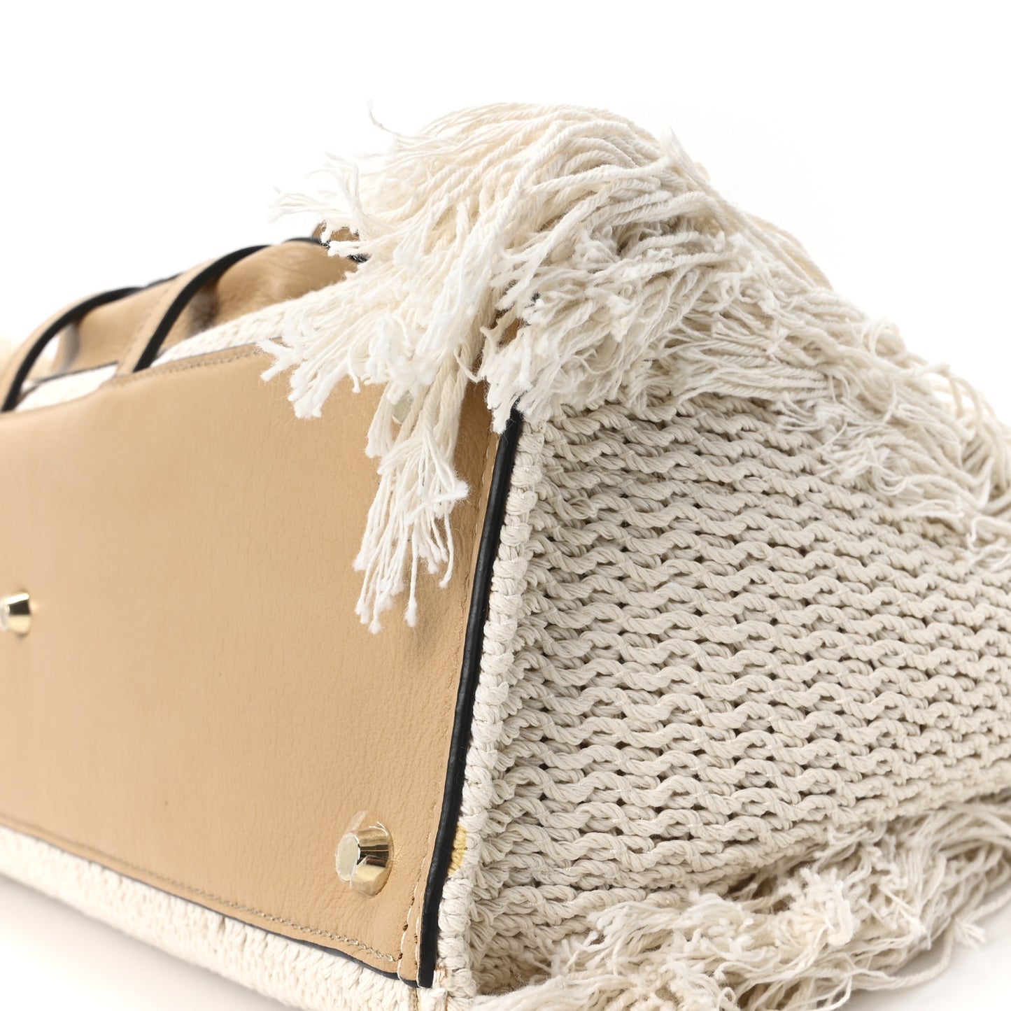 Cotton Calfskin Medium Edith Day Bag Soft Tan