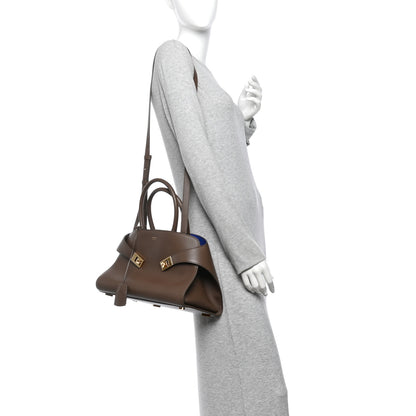 Salvatore Ferragamo Calfskin Medium Hug Bag Clay Lapis 2 of 10
