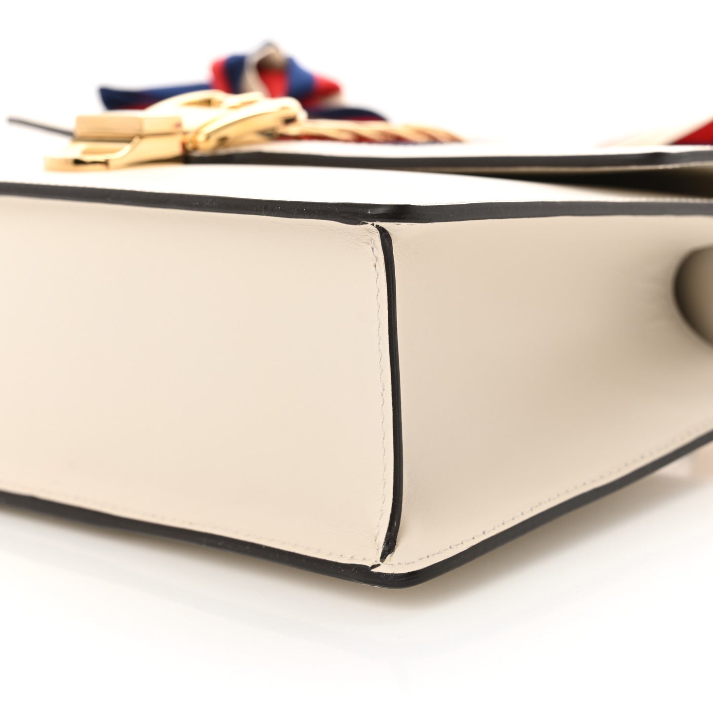 Calfskin Small Sylvie Shoulder Bag Off White