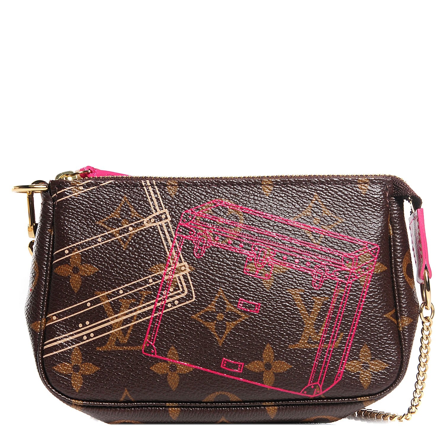 Louis Vuitton Monogram 2014 Christmas Animation Mini Pochette Accessories 1 of 8