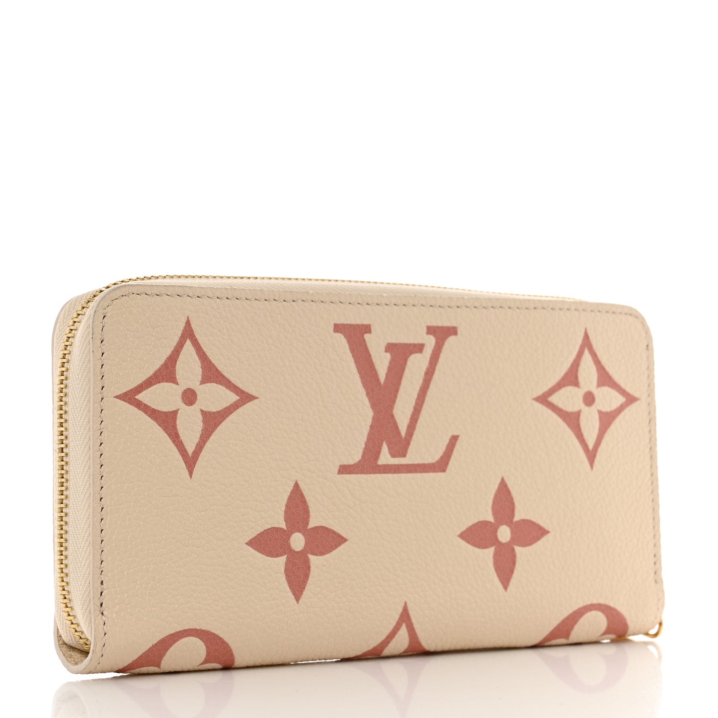 Empreinte Monogram Giant Zippy Wallet Creme Bois De Rose
