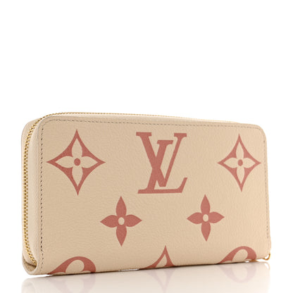 Louis Vuitton Empreinte Monogram Giant Zippy Wallet Creme Bois De Rose 3 of 6