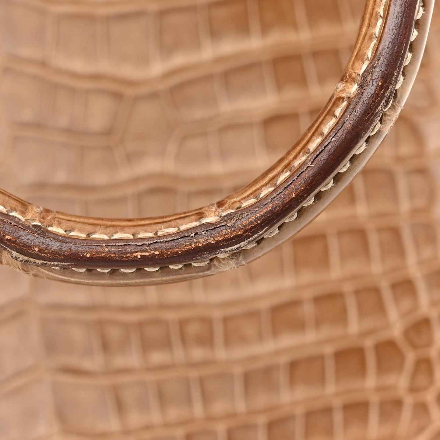Shiny Porosus Crocodile Horseshoe Birkin 35 Ficelle Gold