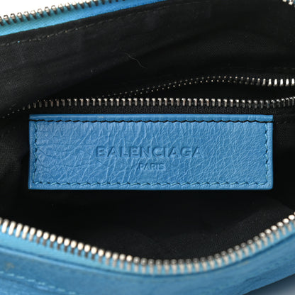 Balenciaga Agneau Classic Hardware Flat Crossbody Bleu Azur Clair 7 of 11