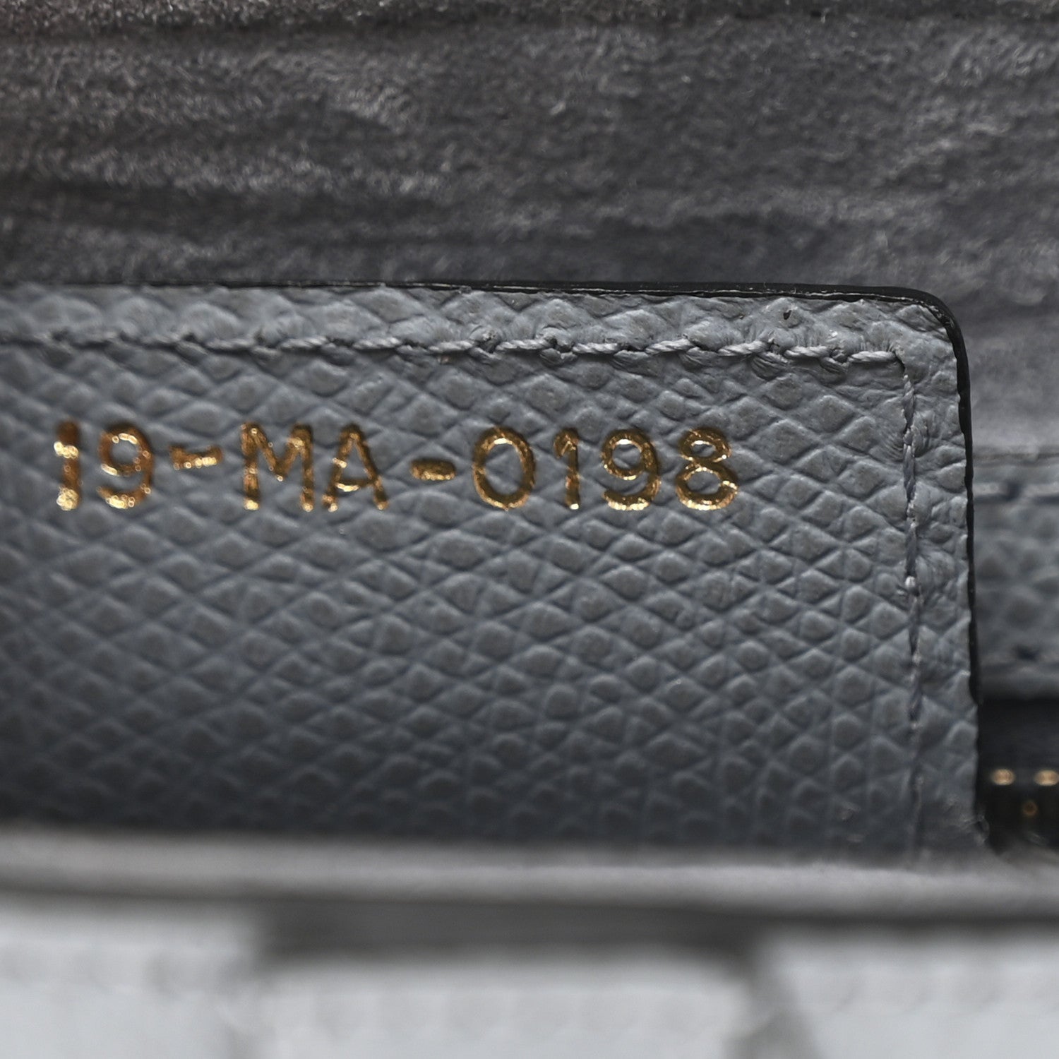 Christian Dior Grained Calfskin Saddle Bag Sky Blue 7 of 10