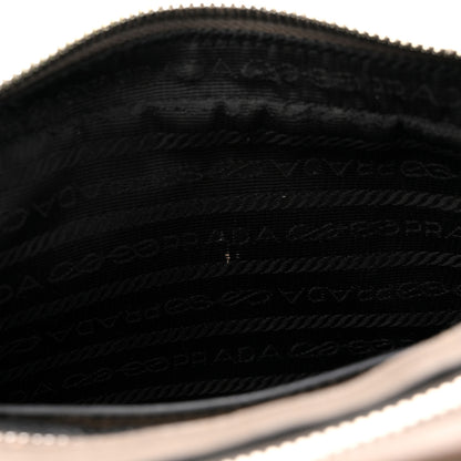 Prada Vitello Daino Soft Medium Double Zip Shoulder Bag Argilla 14 of 17