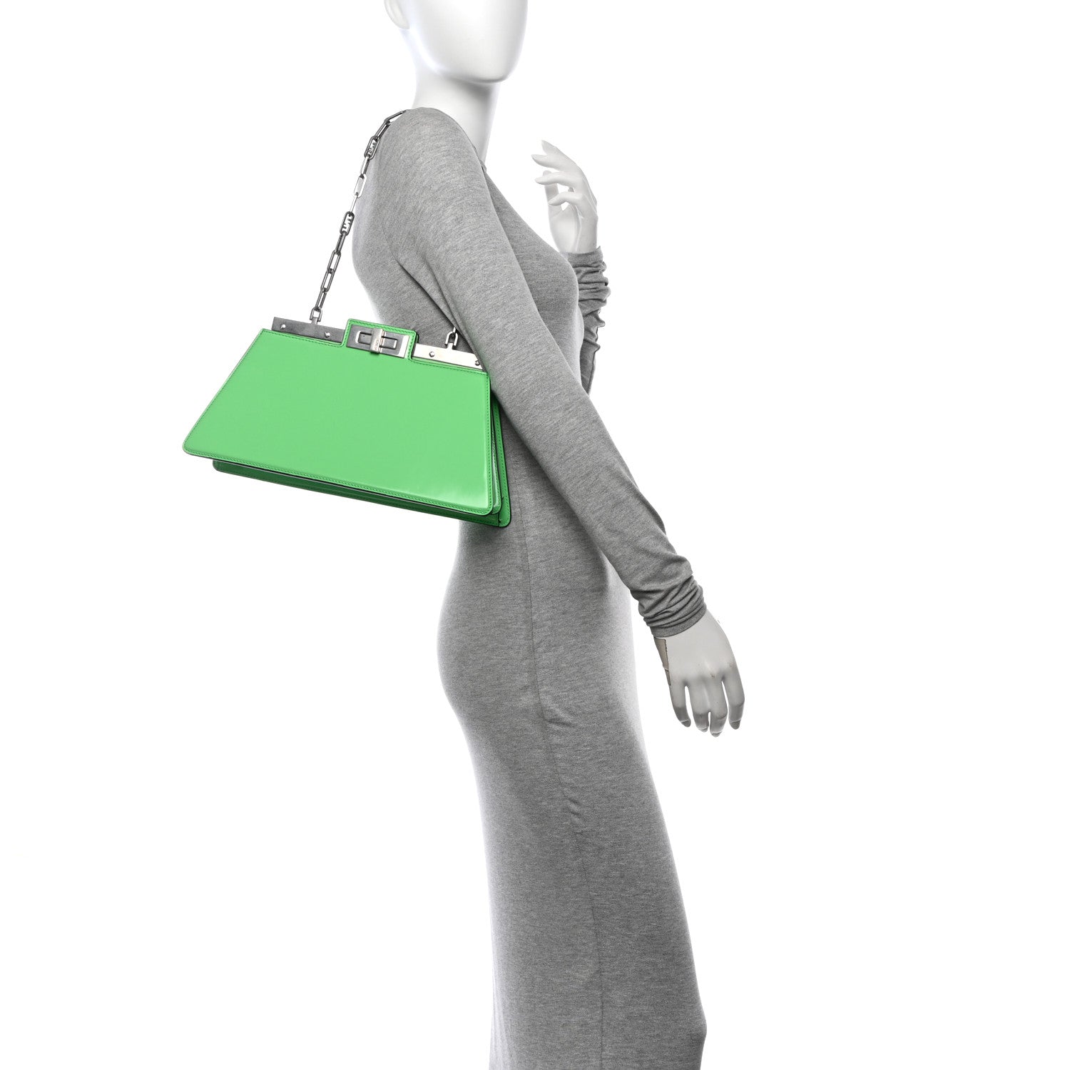 Fendi Shiny Nappa Peekaboo Cut Edamame 2 of 14