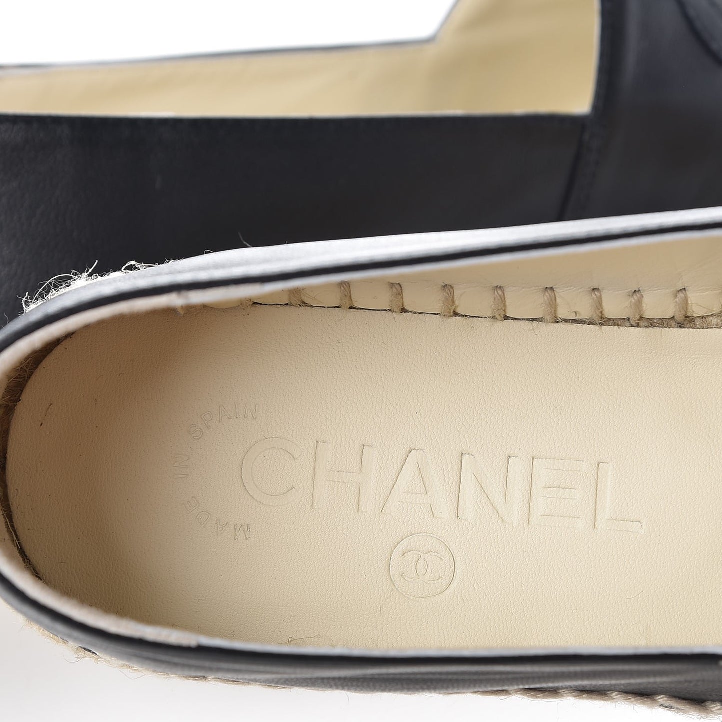 Lambskin CC Espadrilles 36 Dark Navy
