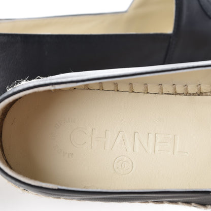 Chanel Lambskin CC Espadrilles 36 Dark Navy 5 of 9