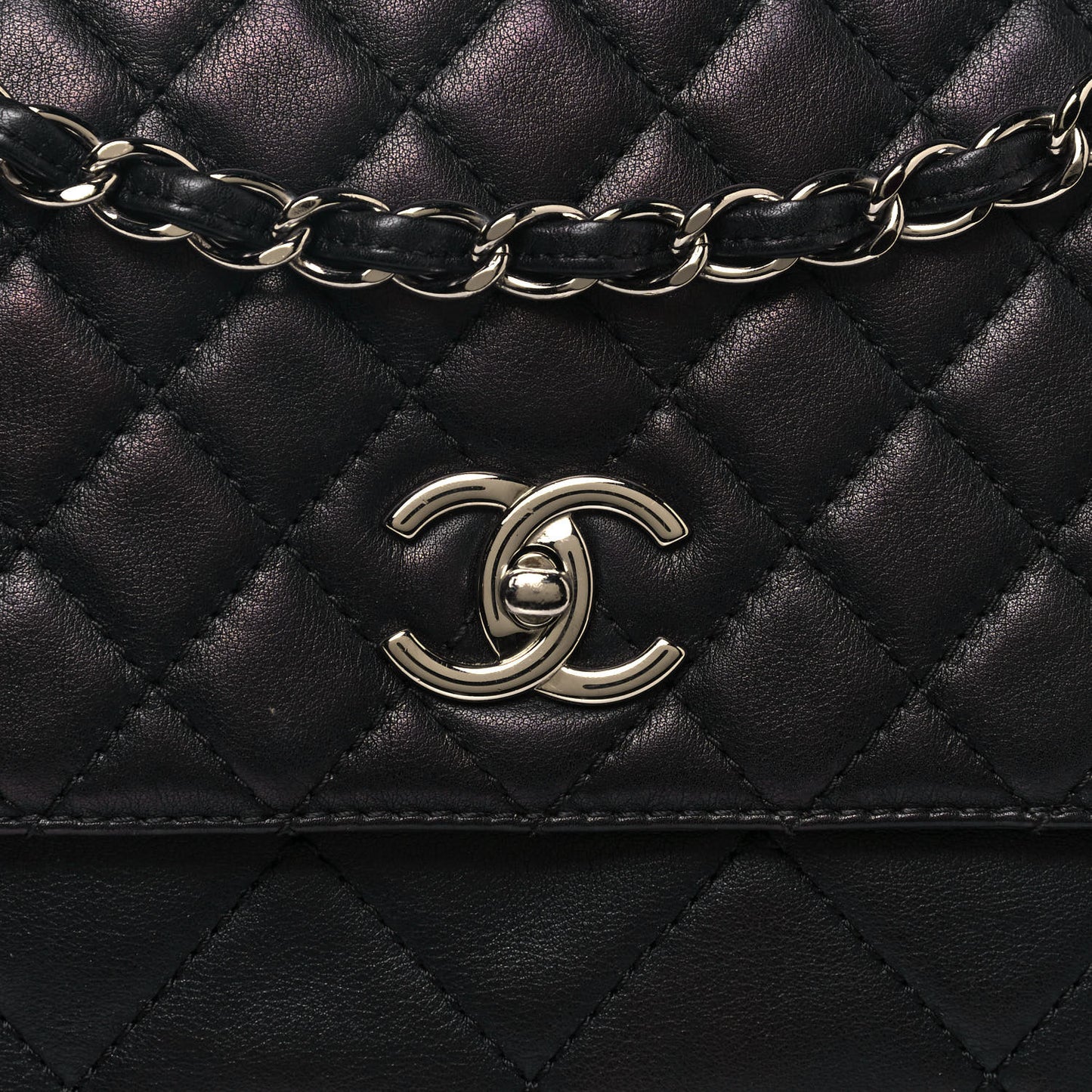 Calfskin Quilted In The Business Flap Bag Black