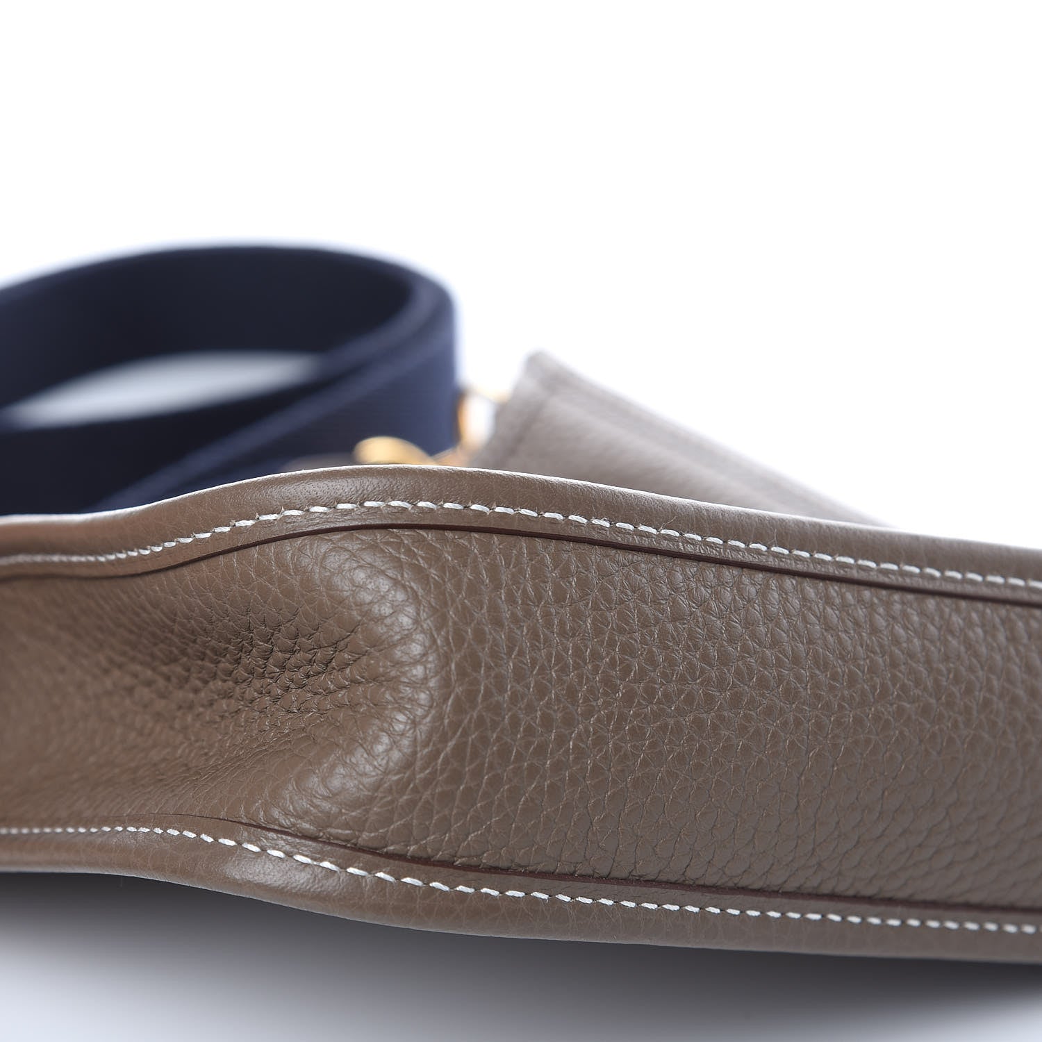 Hermes Taurillon Clemence Amazone Evelyne TPM Etoupe Bleu Indigo 9 of 11