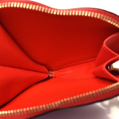 Louis Vuitton Vernis Heart Coin Purse Pink Red 6 of 8
