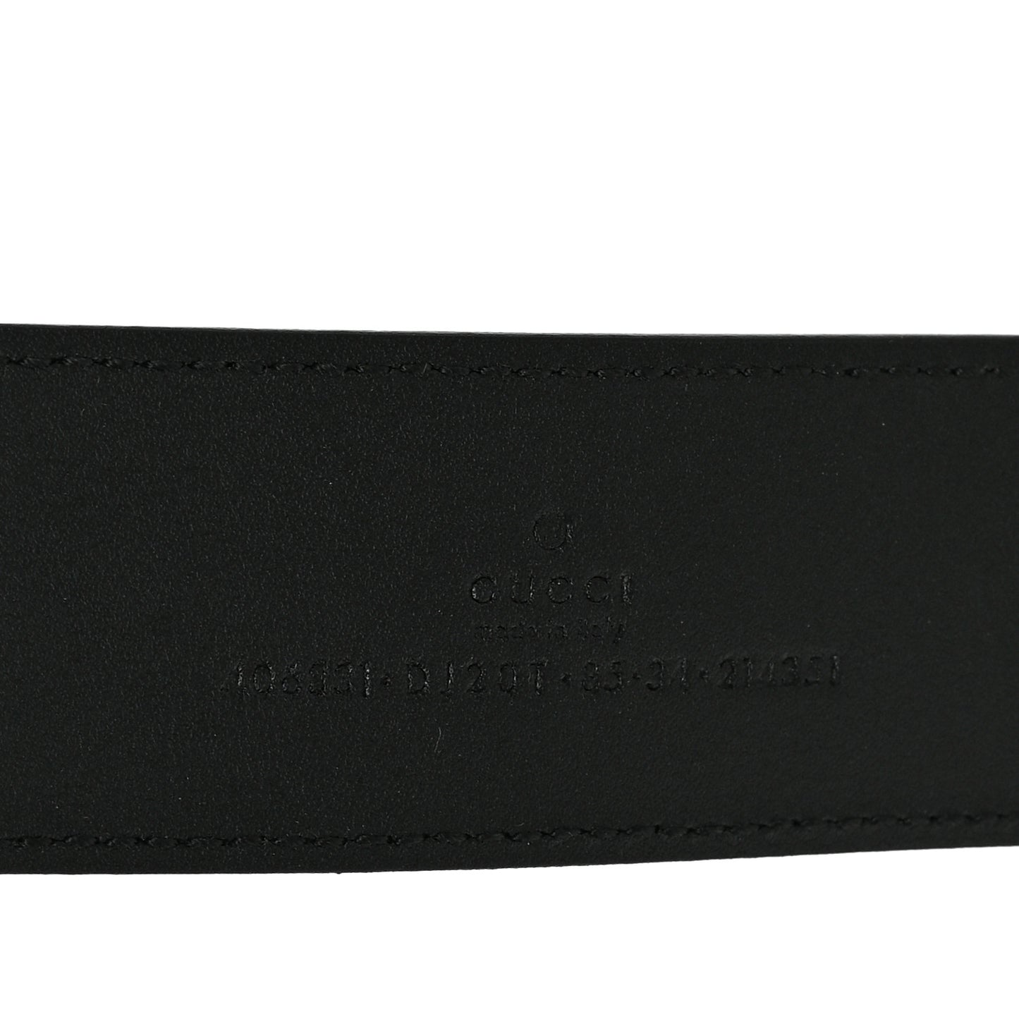 Textured Calfskin Double G 40mm Belt 85 34 Black