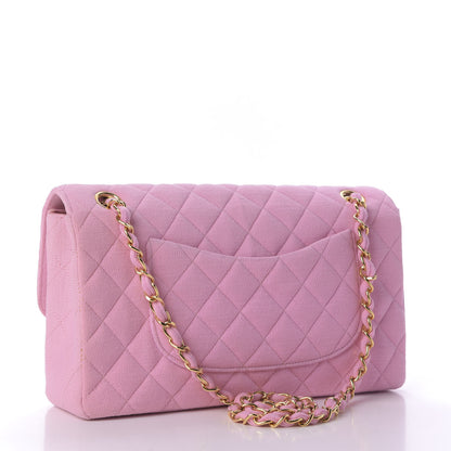 Chanel Jersey Quilted Medium Single Flap Pink 3 of 9