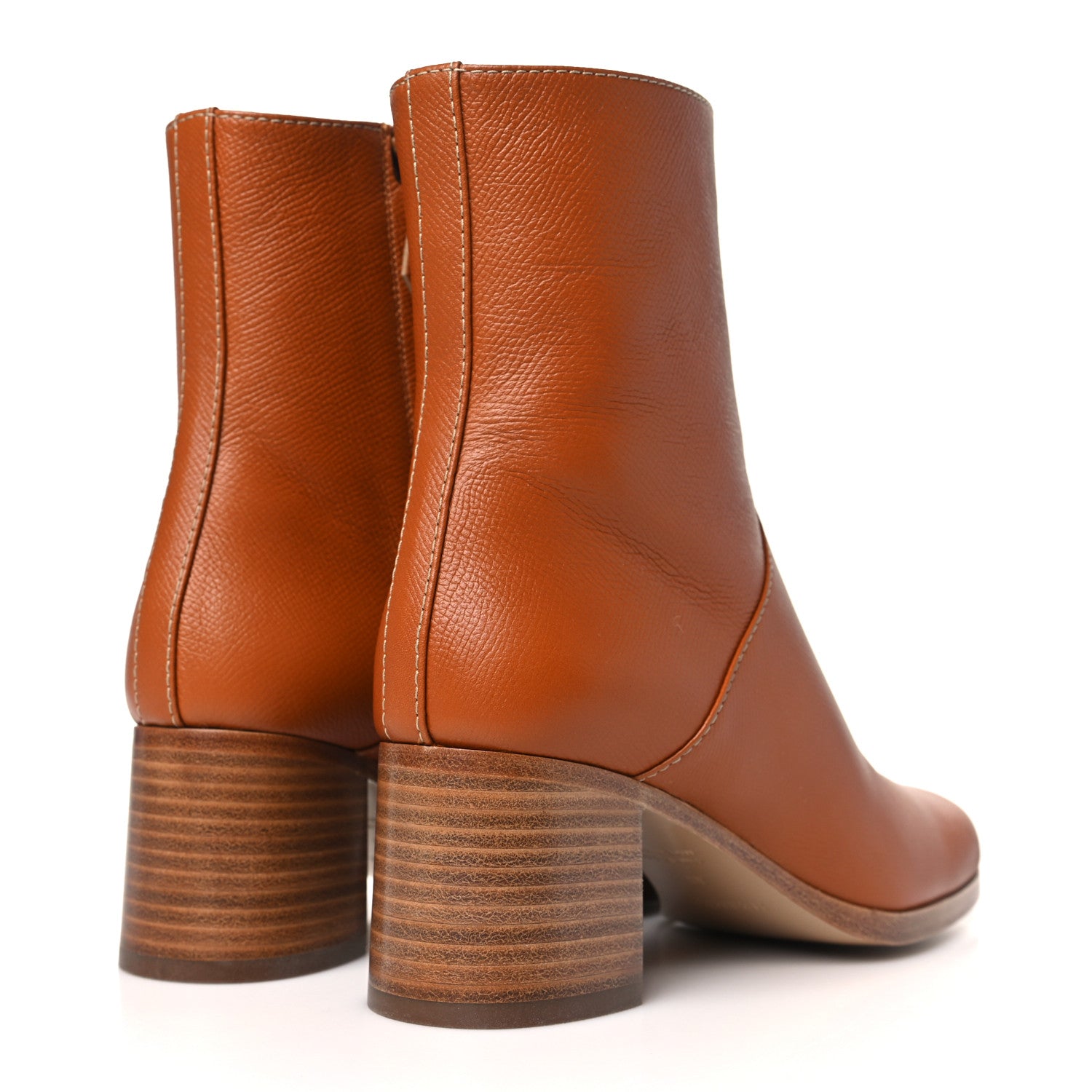 Hermes Epsom Womens Flatteuse 60 Ankle Boot 36 Naturel 4 of 9