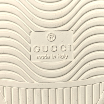 Gucci Calfskin Crocodile Web Mens Ace Sneakers 10 White Green 8 of 10