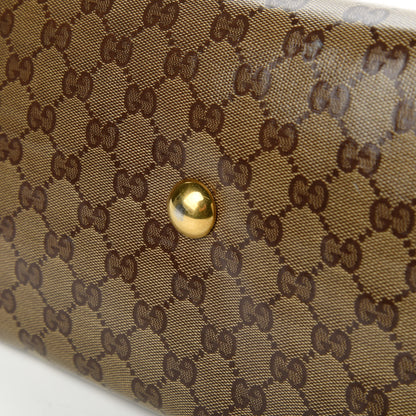 Gucci Crystal Monogram Medium Babouska Tote Dark Brown 11 of 12
