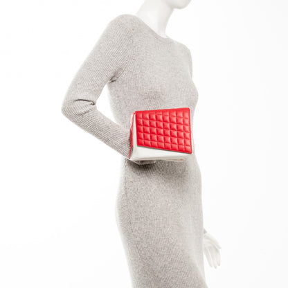 Chanel Lambskin Quilted Fresh Air Clutch Light Red 2 of 7