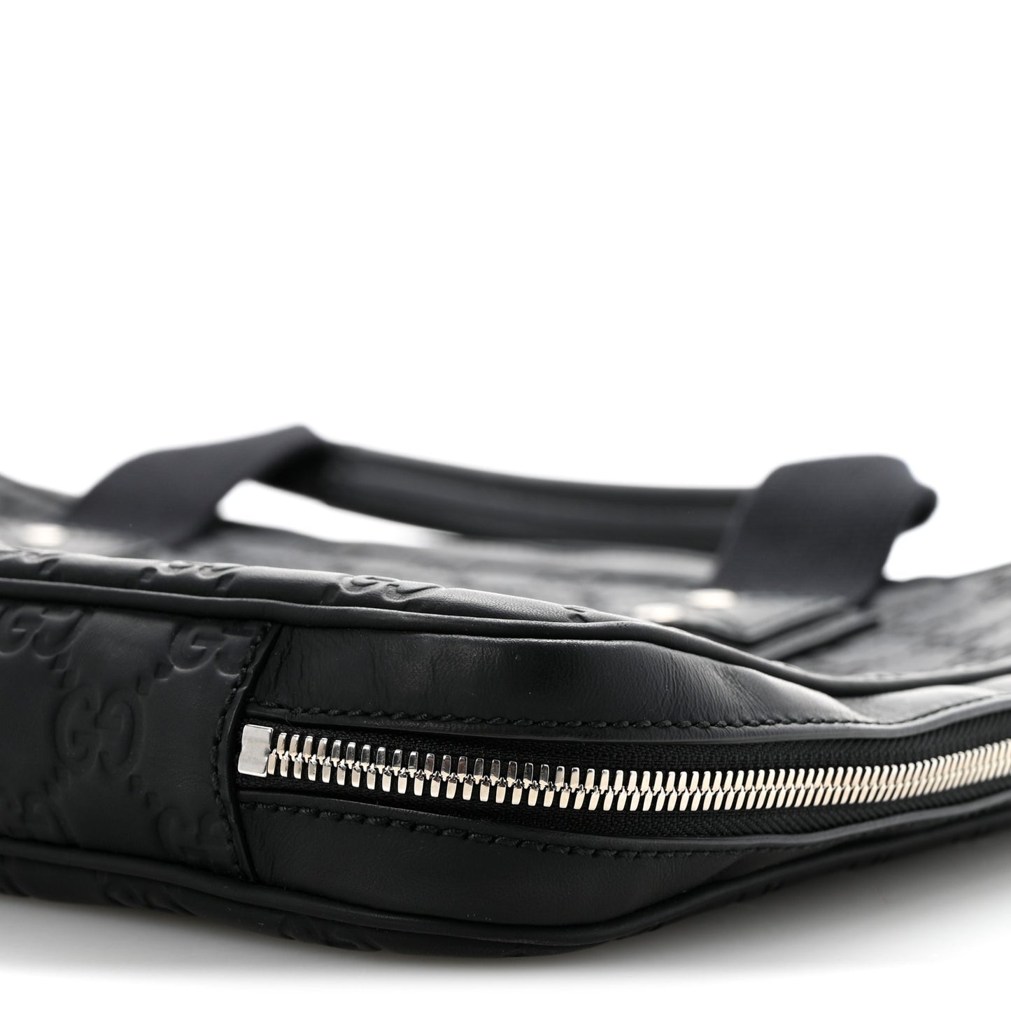 Rubber Guccissima Laptop Briefcase Black