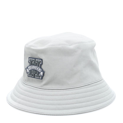 Hermes Cotton Harper H Sellier Bucket Hat 58 Gris Glacier 1 of 8