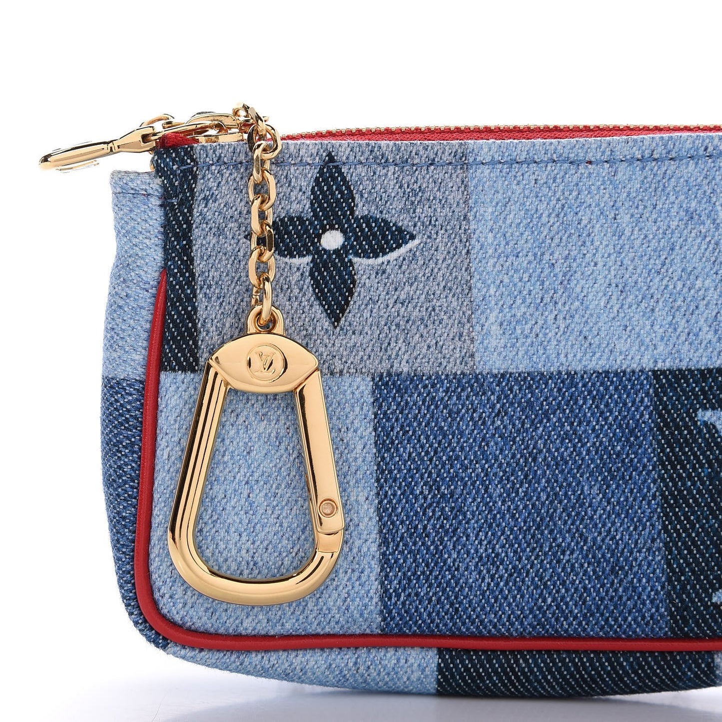 Denim Micro Pochette Accessories Denim Rouge