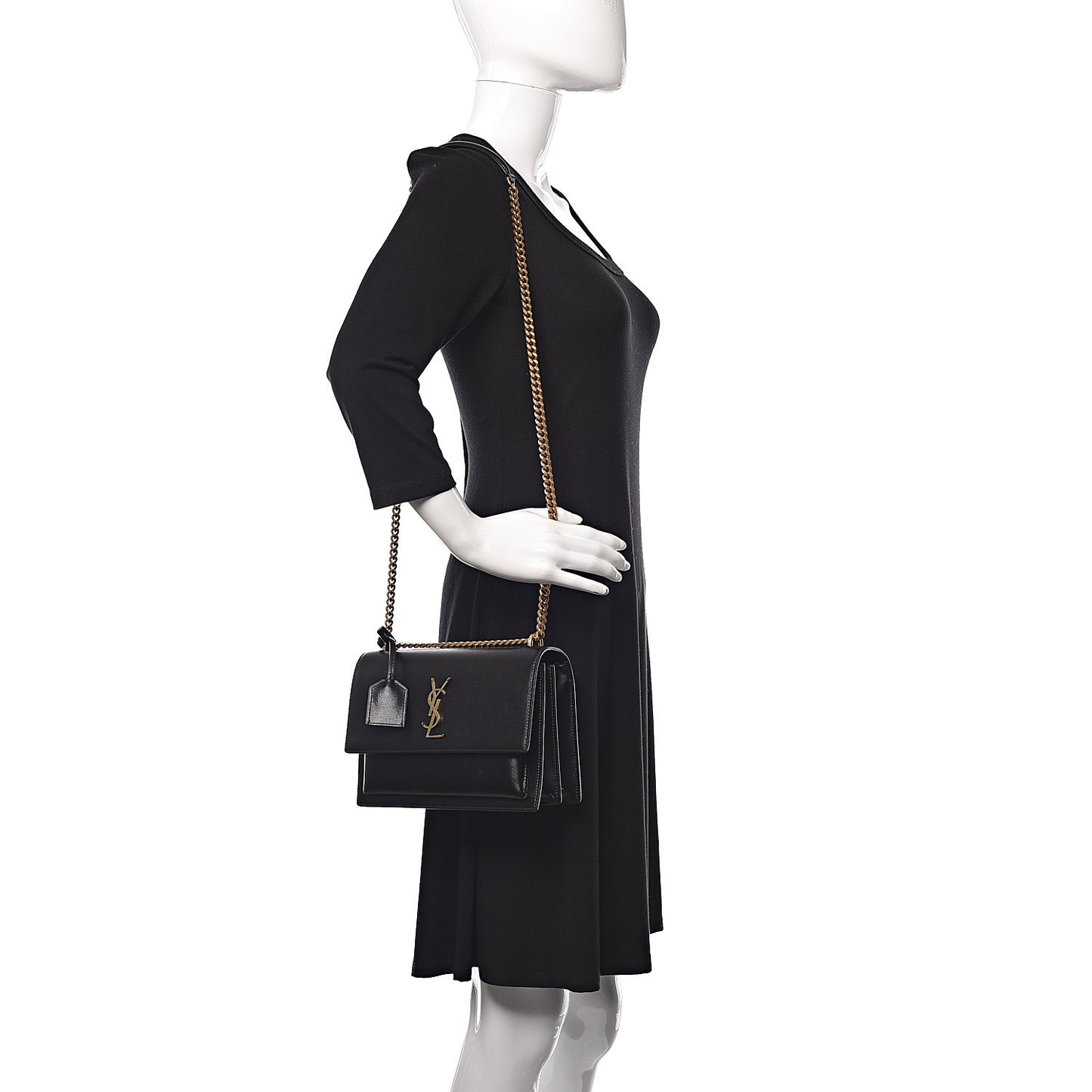 Calfskin Medium Monogram Sunset Black