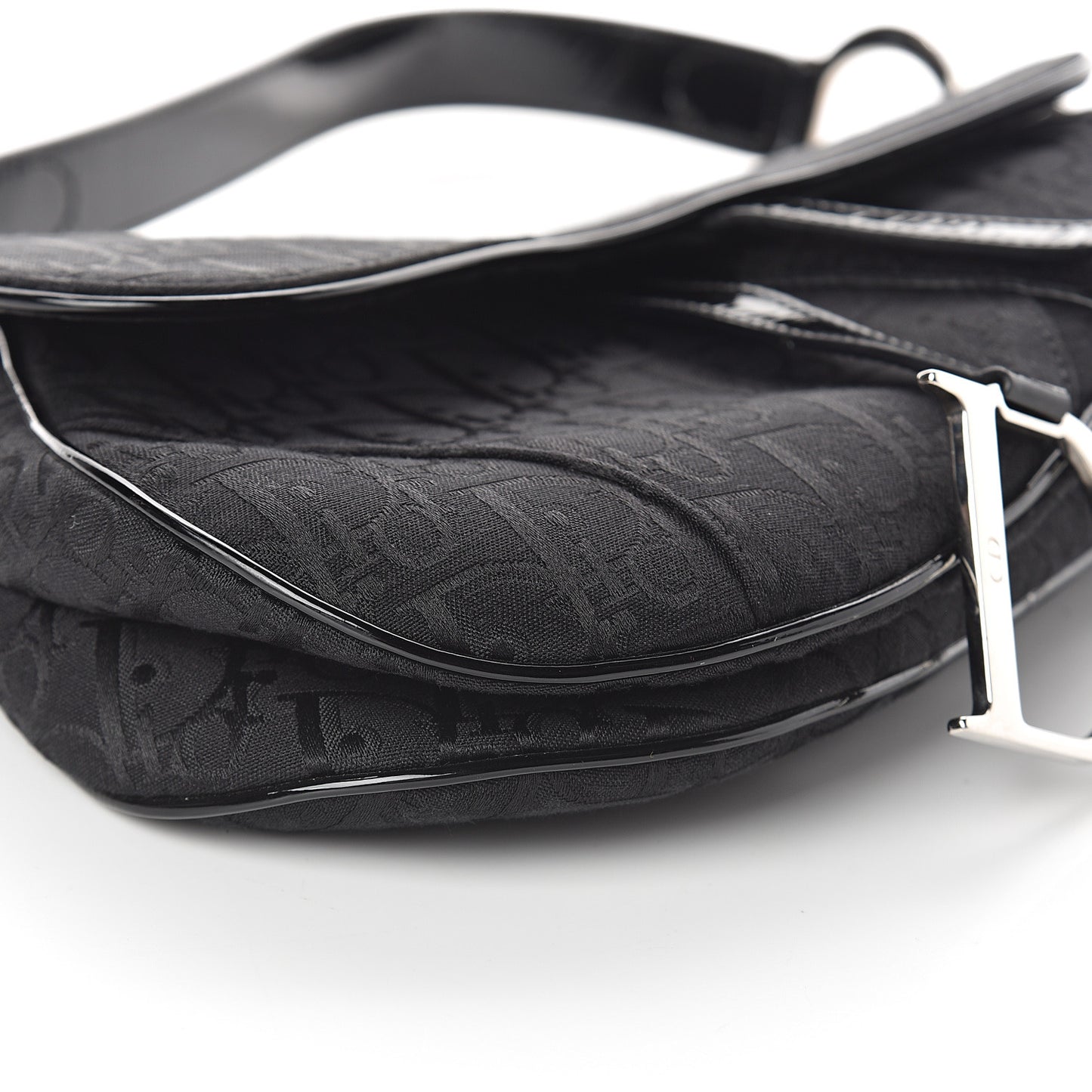 Monogram Saddle Bag Black