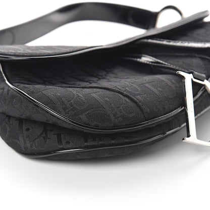 Christian Dior Monogram Saddle Bag Black 7 of 8